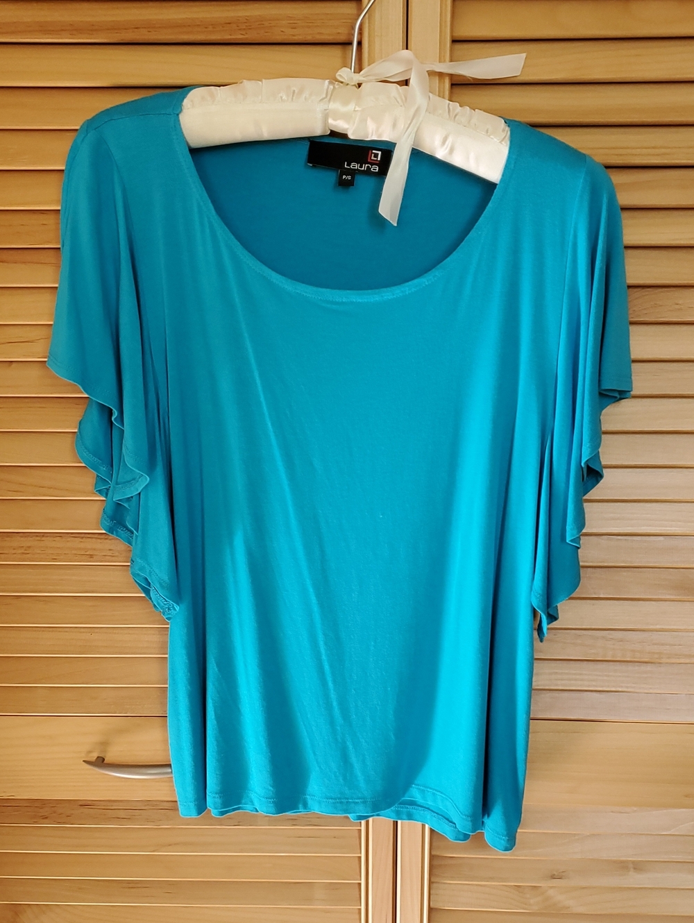 Turquoise Butterfly Short Sleeve